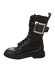 Roger Vivier Leather Combat Boots