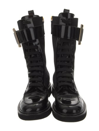 Roger Vivier Leather Combat Boots
