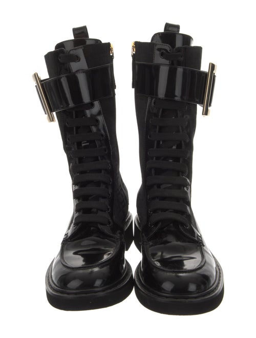 Roger Vivier Leather Combat Boots