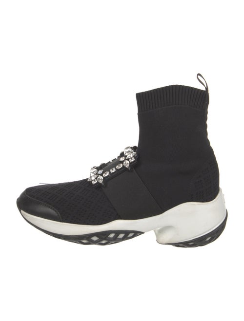 Roger Vivier Crystal Embellishments Sock Sneakers