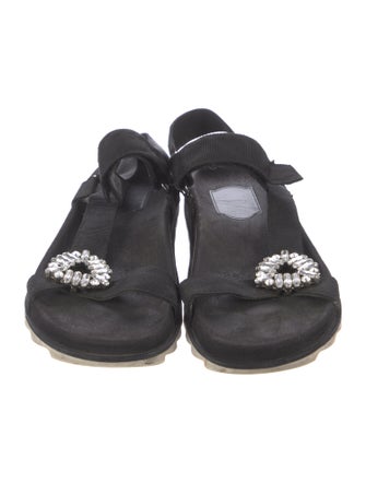 Roger Vivier Crystal Embellishments Slingback Sandals