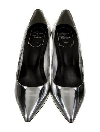 Roger Vivier Patent Leather Scalloped Accent Pumps