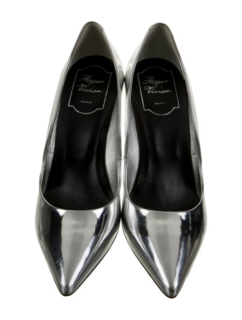 Roger Vivier Patent Leather Scalloped Accent Pumps