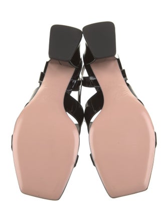 Roger Vivier Patent Leather Gladiator Sandals
