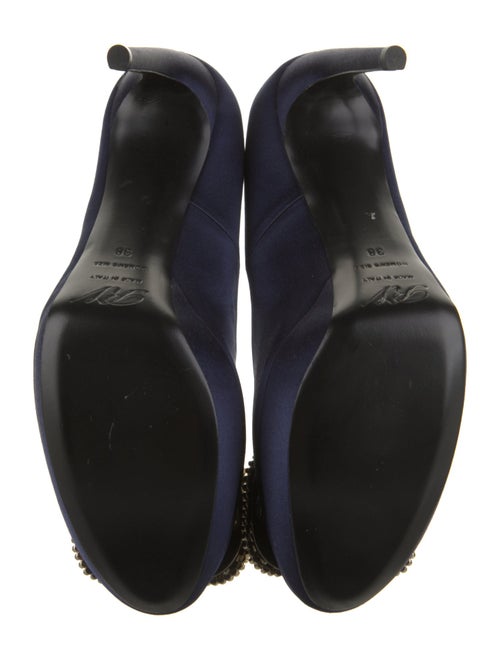 Roger Vivier Satin Crystal Embellishments Pumps
