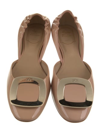 Roger Vivier Patent Leather D'Orsay Flats