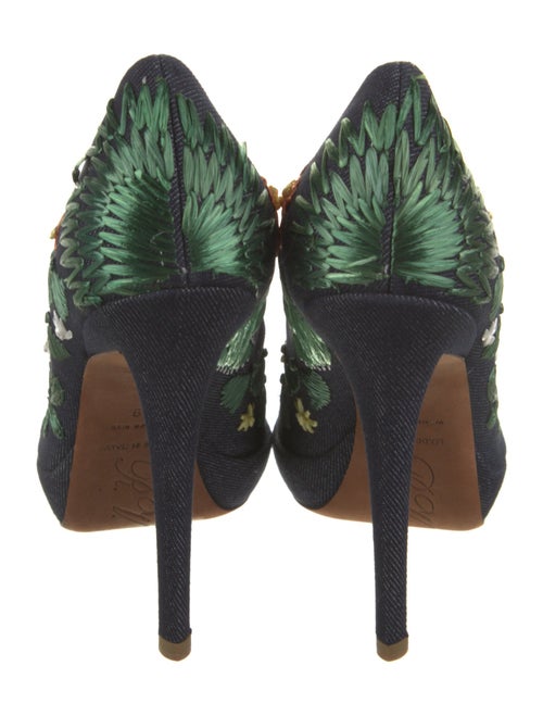 Roger Vivier Denim Printed Pumps