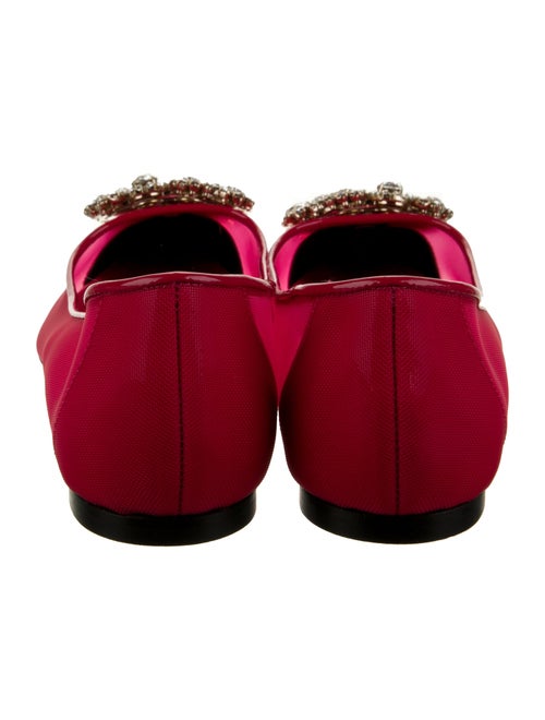 Roger Vivier Mesh Crystal Embellishments Ballet Flats