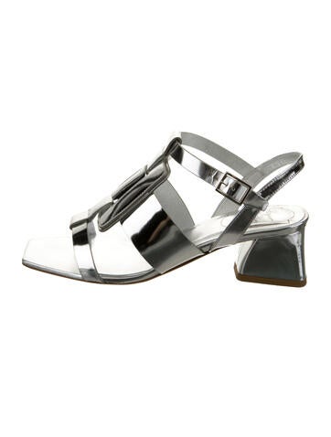 Roger Vivier Sandals Patent Leather T-Strap Us4.5, It34.5 | 4.5