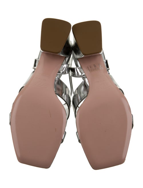 Roger Vivier Patent Leather T-Strap Sandals