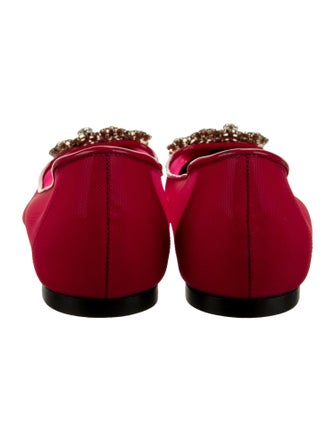 Roger Vivier Mesh Crystal Embellishments Ballet Flats