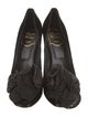 Roger Vivier Velvet Glitter Accents Pumps