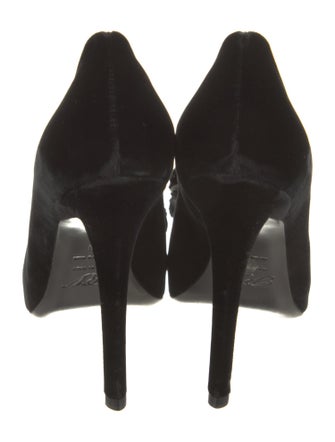 Roger Vivier Velvet Glitter Accents Pumps