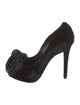 Roger Vivier Velvet Glitter Accents Pumps