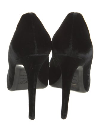 Roger Vivier Velvet Glitter Accents Pumps