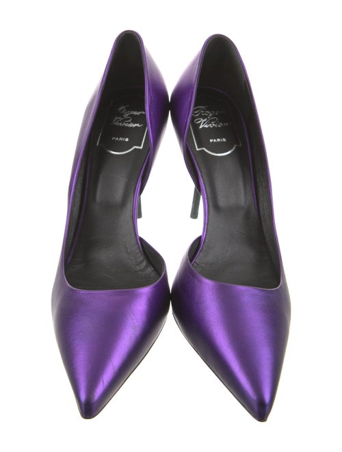 Roger Vivier Leather D'Orsay Pumps