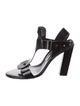 Roger Vivier Patent Leather T-Strap Sandals