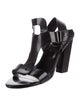 Roger Vivier Patent Leather T-Strap Sandals