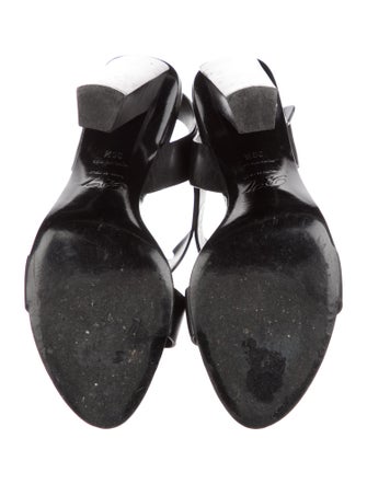 Roger Vivier Patent Leather T-Strap Sandals