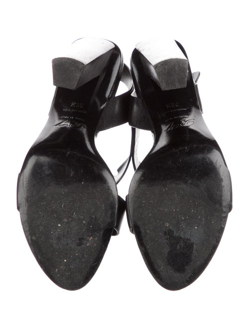 Roger Vivier Patent Leather T-Strap Sandals