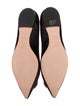Roger Vivier Satin Crystal Embellishments Flats