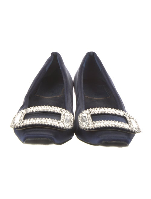 Roger Vivier Satin Crystal Embellishments Pumps