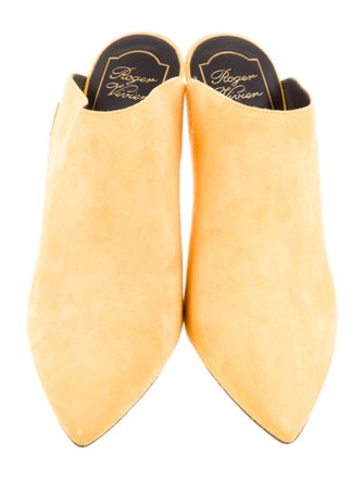 Roger Vivier Suede Mules