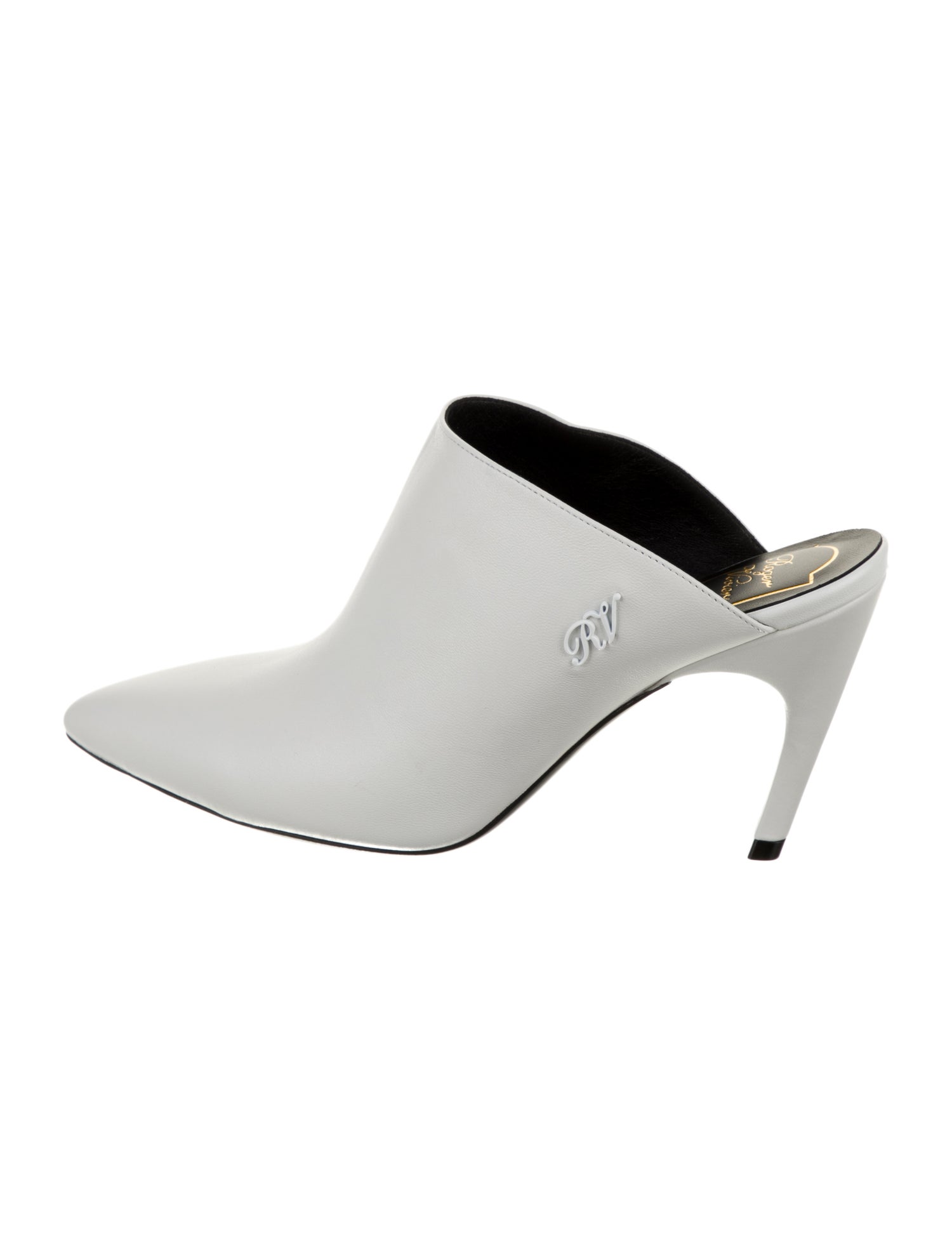 Roger Vivier Leather Mules