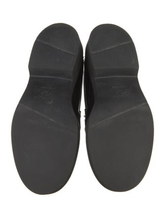 Roger Vivier Leather Crystal Embellishments Loafers