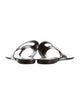 Roger Vivier Leather Whipstitch Trim Slides
