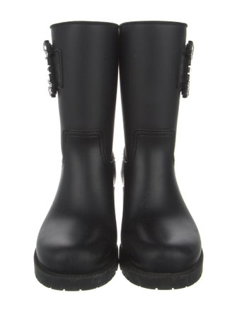Roger Vivier Rubber Crystal Embellishments Boots