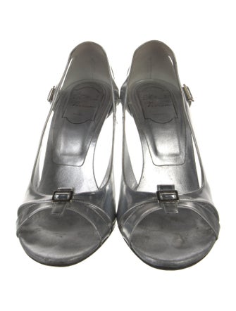 Roger Vivier Leather Slingback Pumps