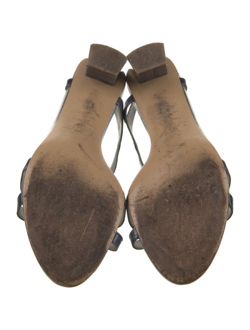 Roger Vivier Leather T-Strap Sandals