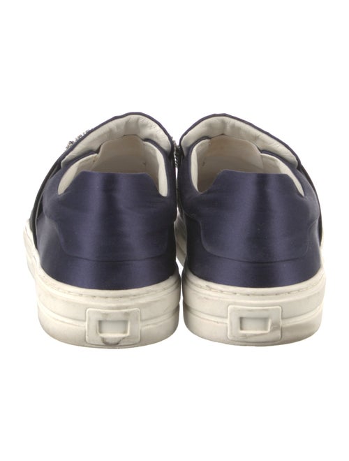 Roger Vivier Satin Crystal Embellishments Sneakers