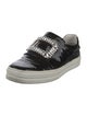 Roger Vivier Patent Leather Crystal Embellishments Sneakers
