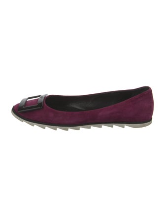 Roger Vivier Suede Flats