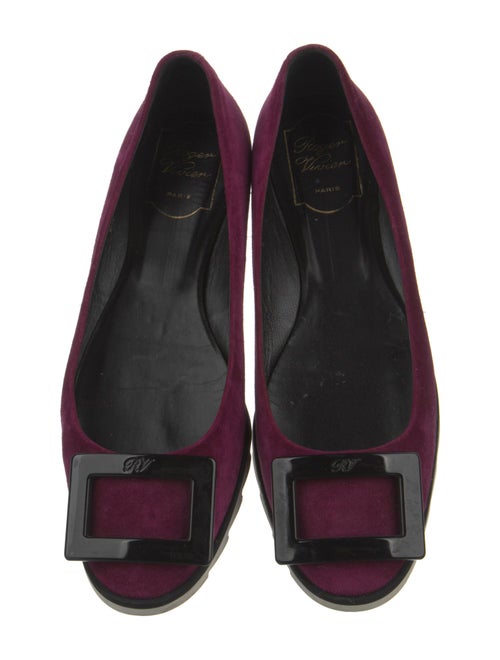 Roger Vivier Suede Flats