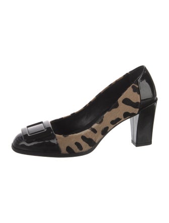 Roger Vivier Ponyhair Animal Print Pumps