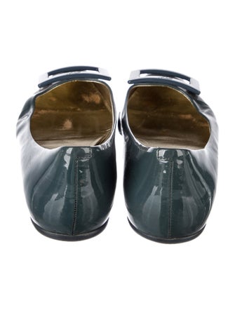 Roger Vivier Patent Leather Ballet Flats