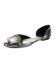 Roger Vivier Patent Leather Crystal Embellishments D'Orsay Flats