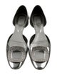 Roger Vivier Patent Leather Crystal Embellishments D'Orsay Flats