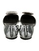 Roger Vivier Patent Leather Crystal Embellishments D'Orsay Flats