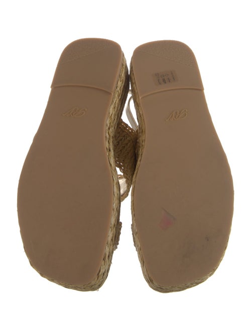Roger Vivier Raffia Crystal Embellishments Espadrilles