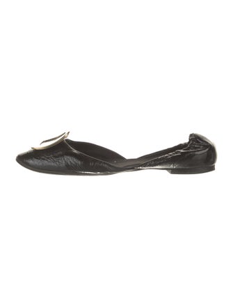 Roger Vivier Patent Leather D'Orsay Flats