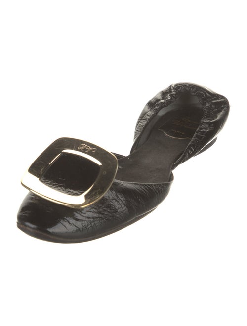 Roger Vivier Patent Leather D'Orsay Flats