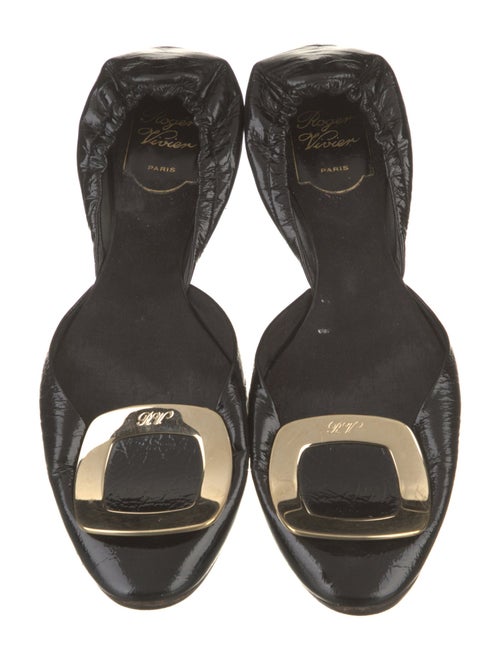 Roger Vivier Patent Leather D'Orsay Flats