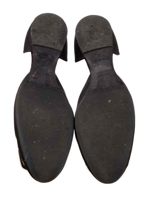 Roger Vivier Satin Crystal Embellishments D'Orsay Flats