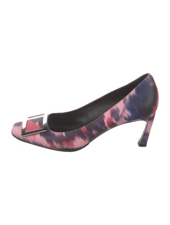 Roger Vivier Leather Printed Pumps
