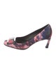 Roger Vivier Leather Printed Pumps