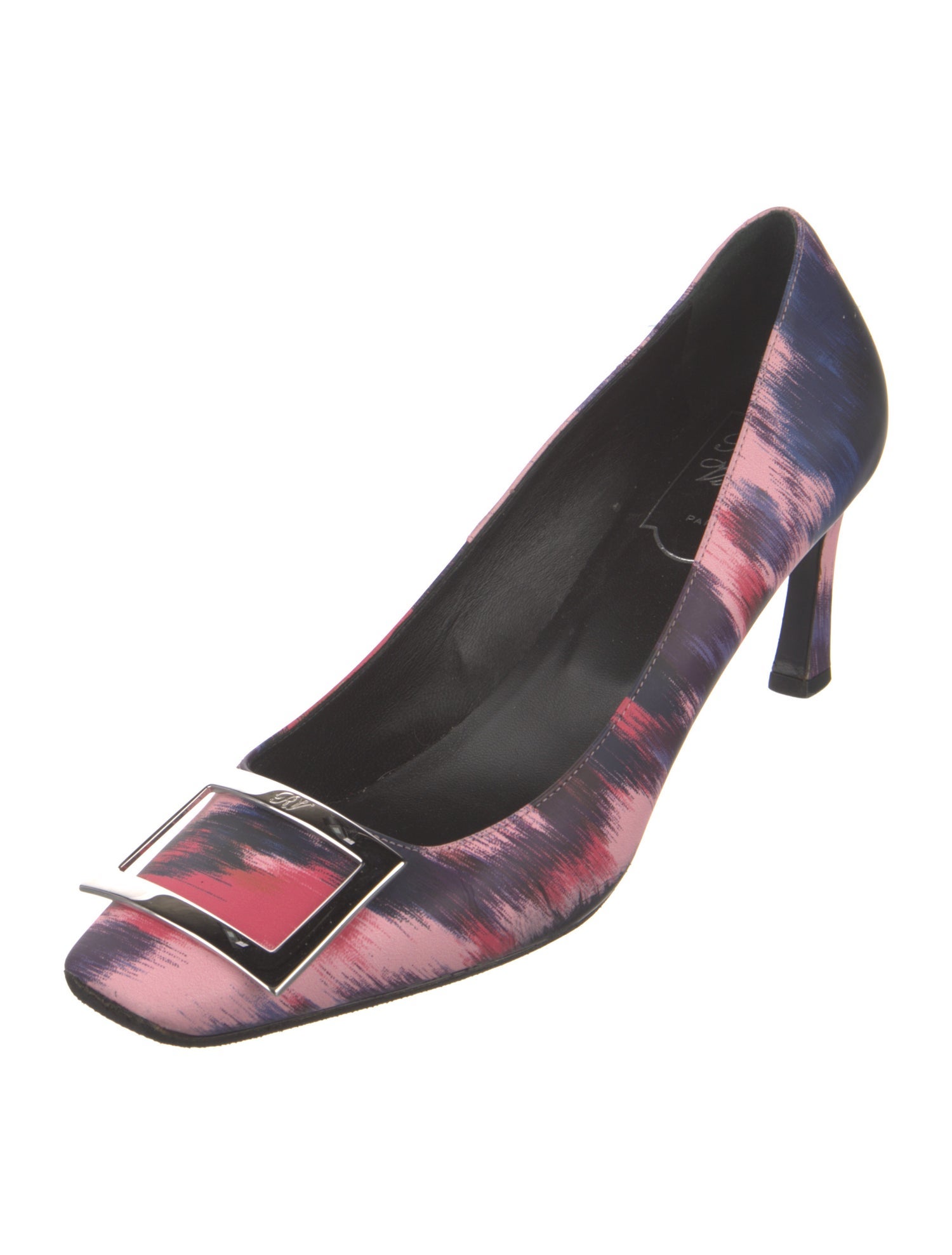 Roger Vivier Leather Printed Pumps